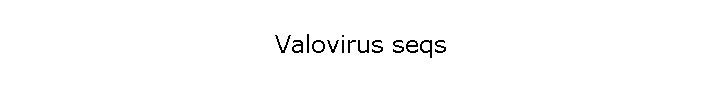 Valovirus seqs